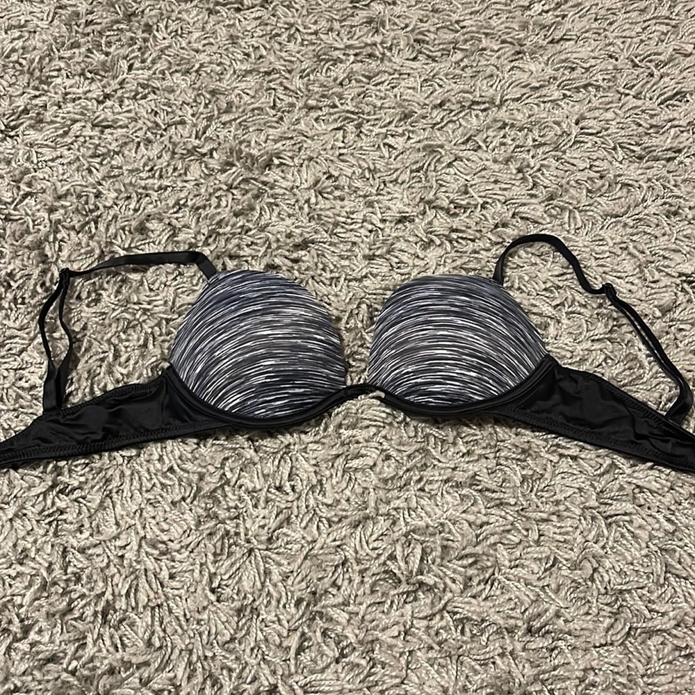 Pink black and grey super push up bra size 32b